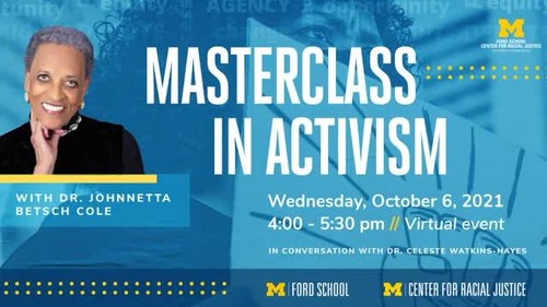 Johnnetta Betsch Cole: Masterclass in Activism